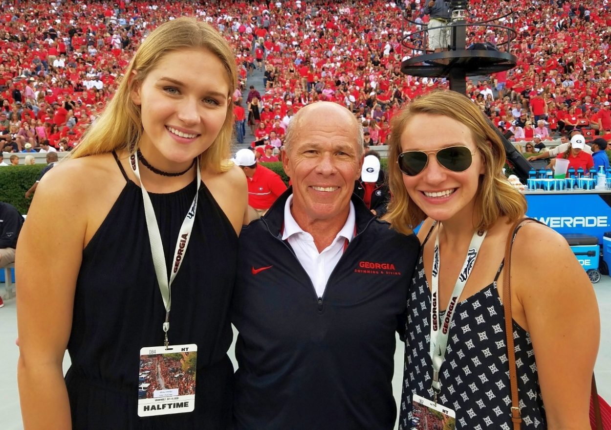Olivia Smoliga, Jack Bauerle and Melanie Margalis (photo by Rob Saye)