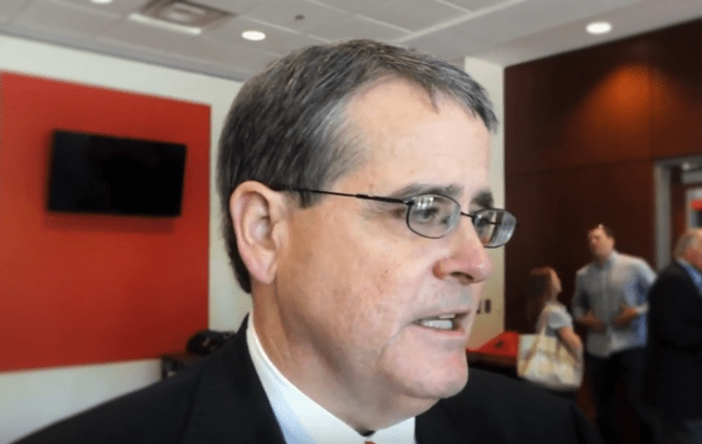 UGA President Jere Moorehead at Courtney Kupets Carter introduction