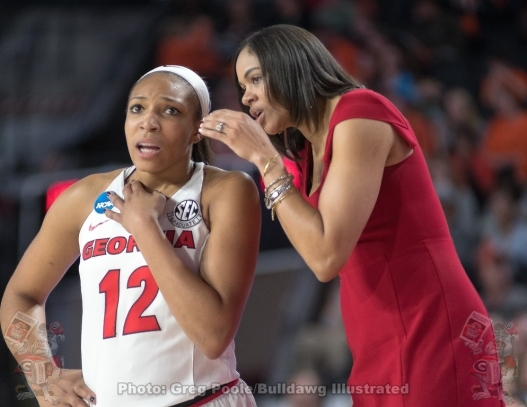 Haley Clark  and Joni Taylor – 2018 NCAA women's basketball tournament, round one – March 17, 2018