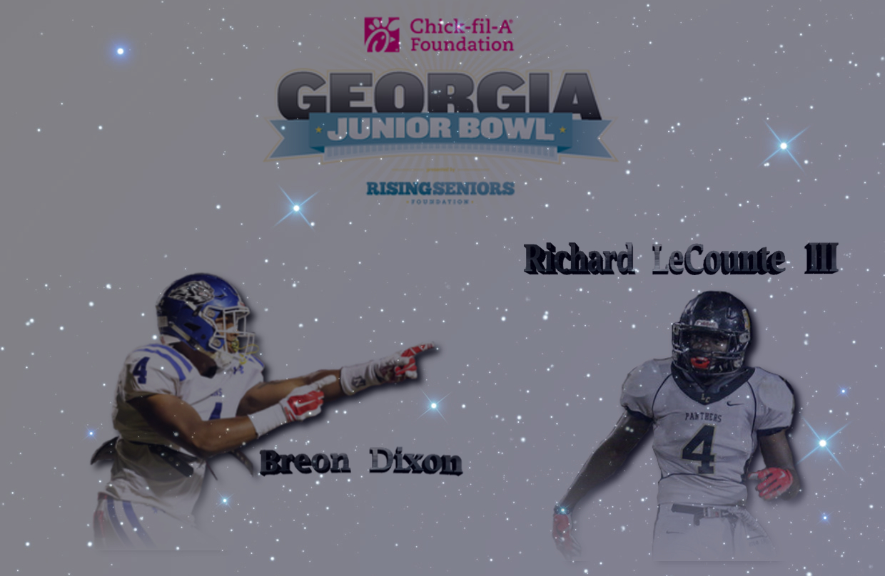 UGA class of 2017 commitments Breon Dixon and Richard LeCounte III (edit by Bob Miller)
