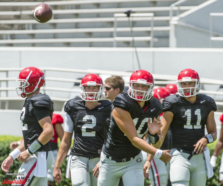 Jacob Eason spins it