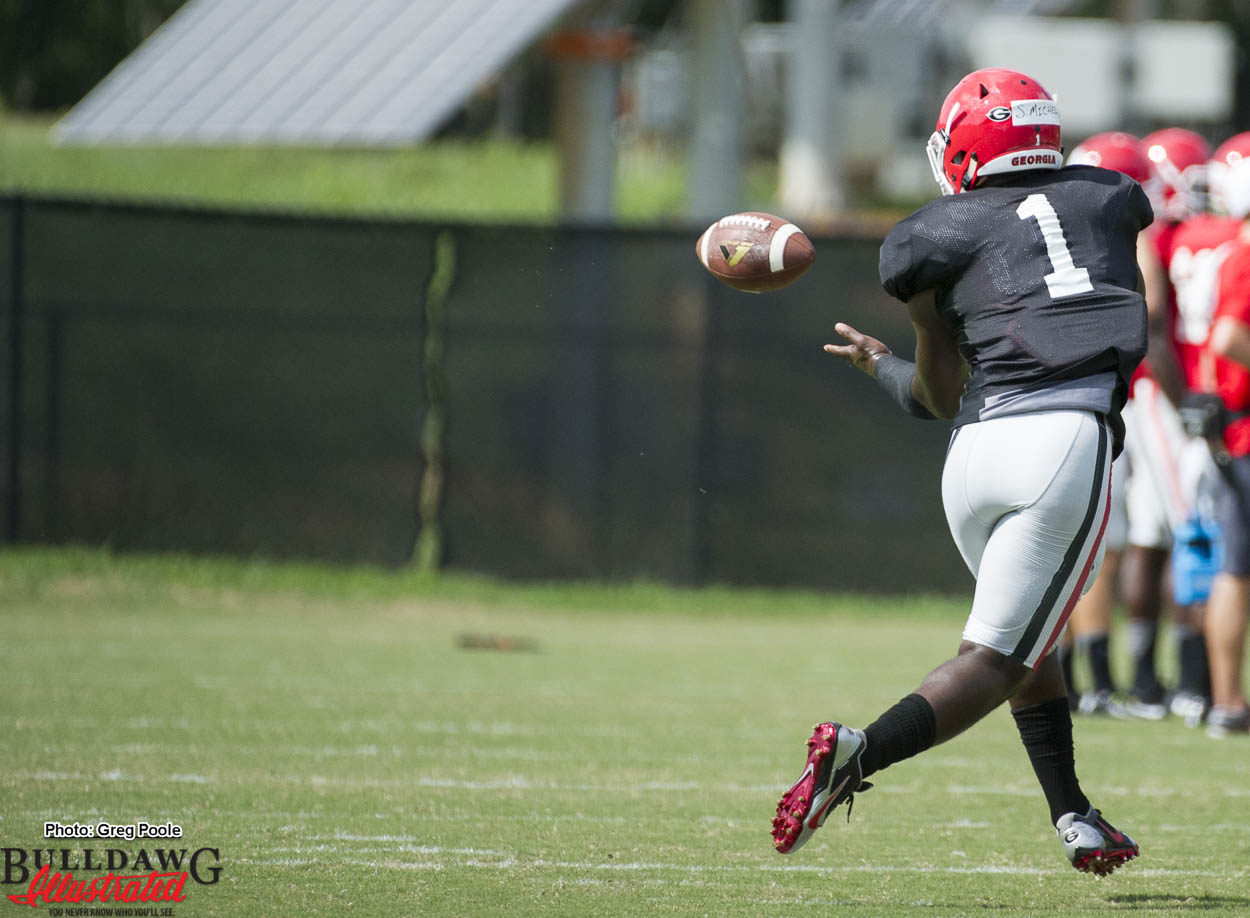Sony Michel can catch passes with his broken arm