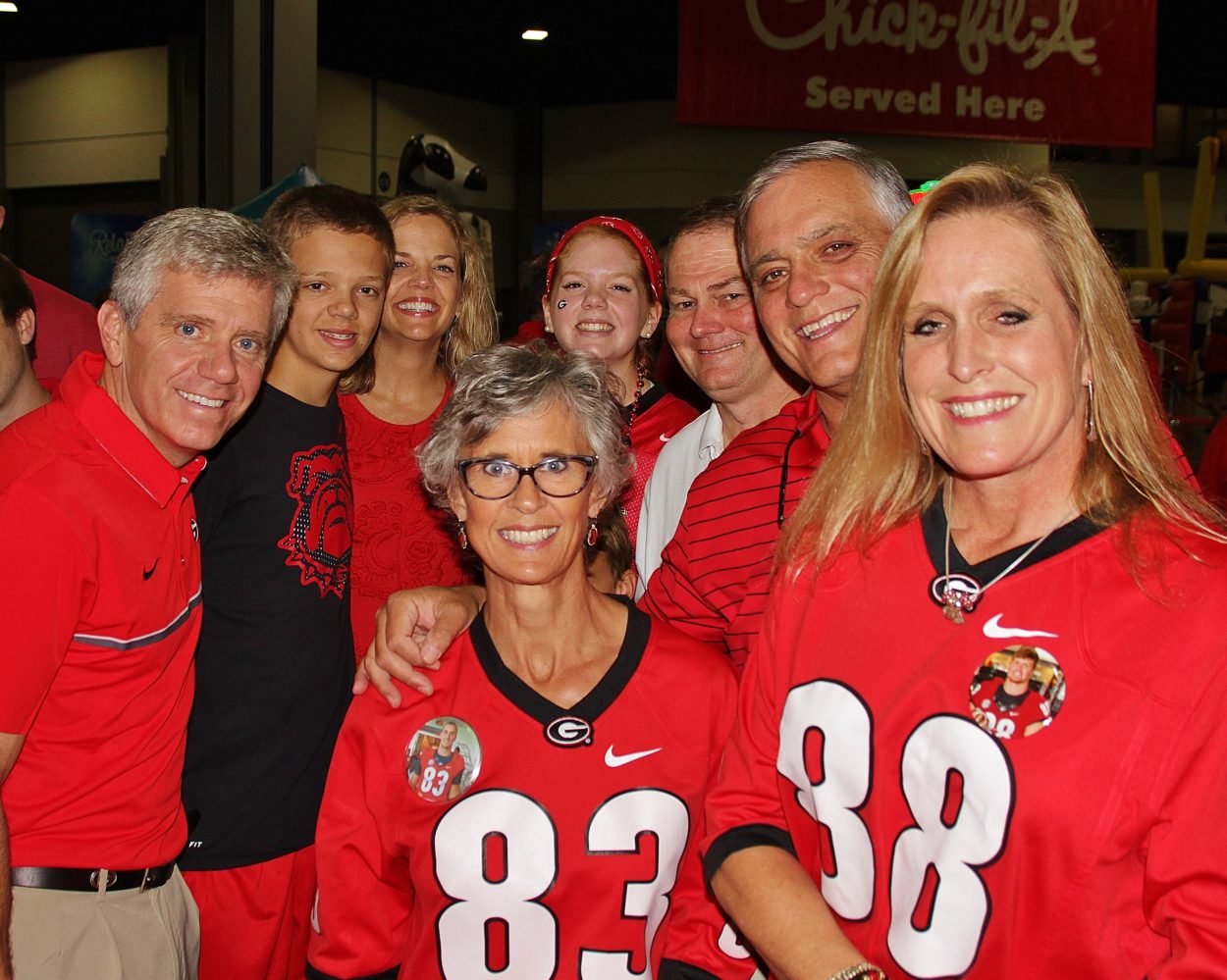 Brook, James, Jennifer & Allie Whitmire with Jim & Lisa Blazevich and Gayland & Elaine Harris