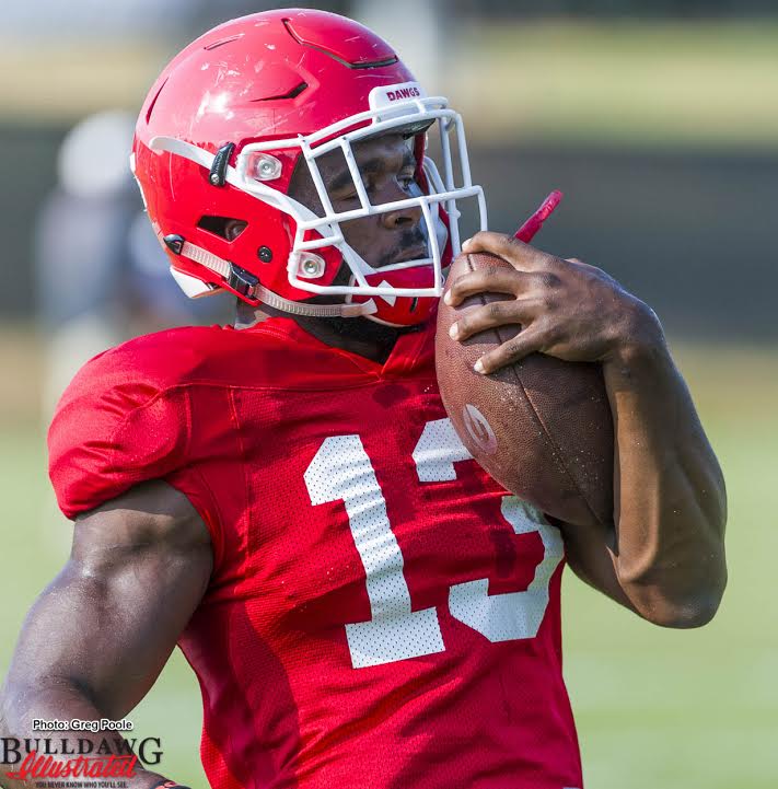 Freshman tailback Elijah Holyfield