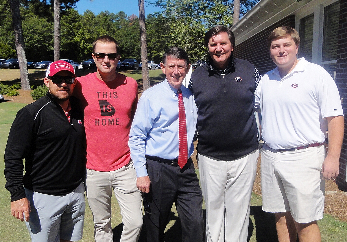 Scott Brown, Chris Kirk, Greg McGarity, Charlie Haack and Chris Haack