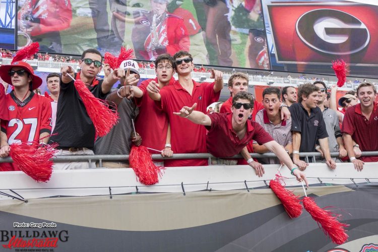 Georgia fans dressed in red and black for the 95th WLOCP