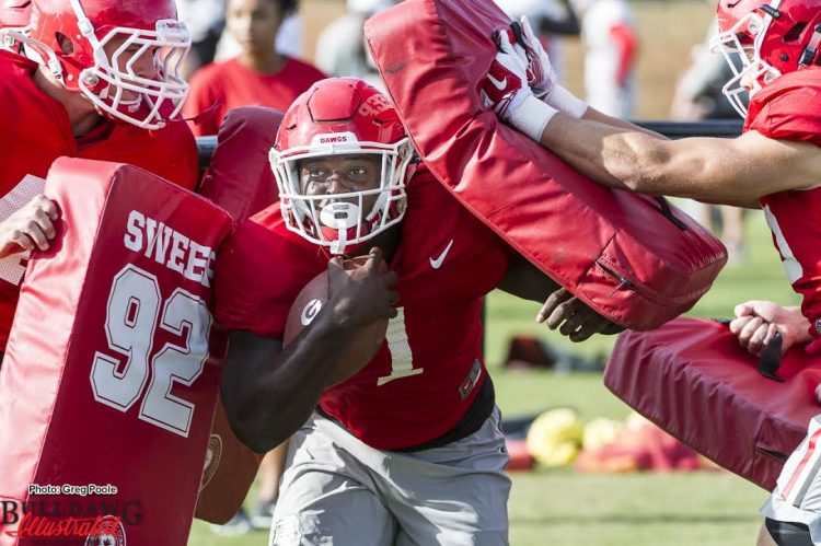 Sony Michel runs the "gauntlet"