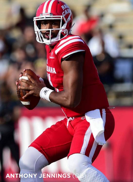 Anthony Jennings (Photo from Louisiana-Lafayette Athletics)