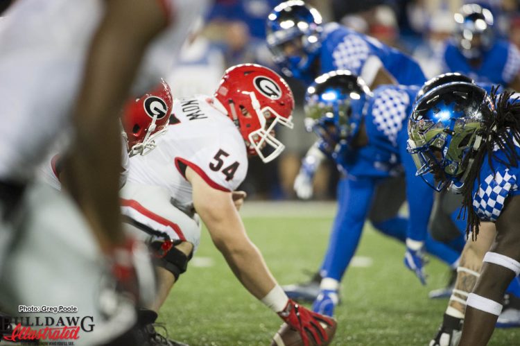 Georgia vs Kentucky the 'line of battle'