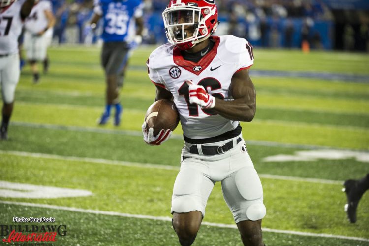 Isaiah McKenzie on his way to the pay dirt in the endzone