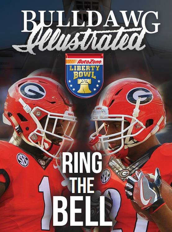 Chapel Bell photo from UGA.edu, Sony Michel (1) and Nick Chubb (27) (photos by Rob Saye)