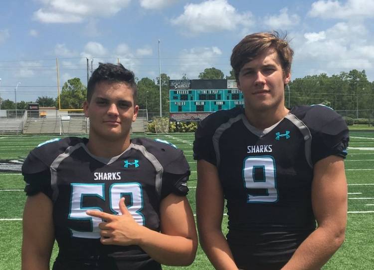 Doug Pratt (58) and George Takacs (9) (photo from Doug Pratt - Twitter)