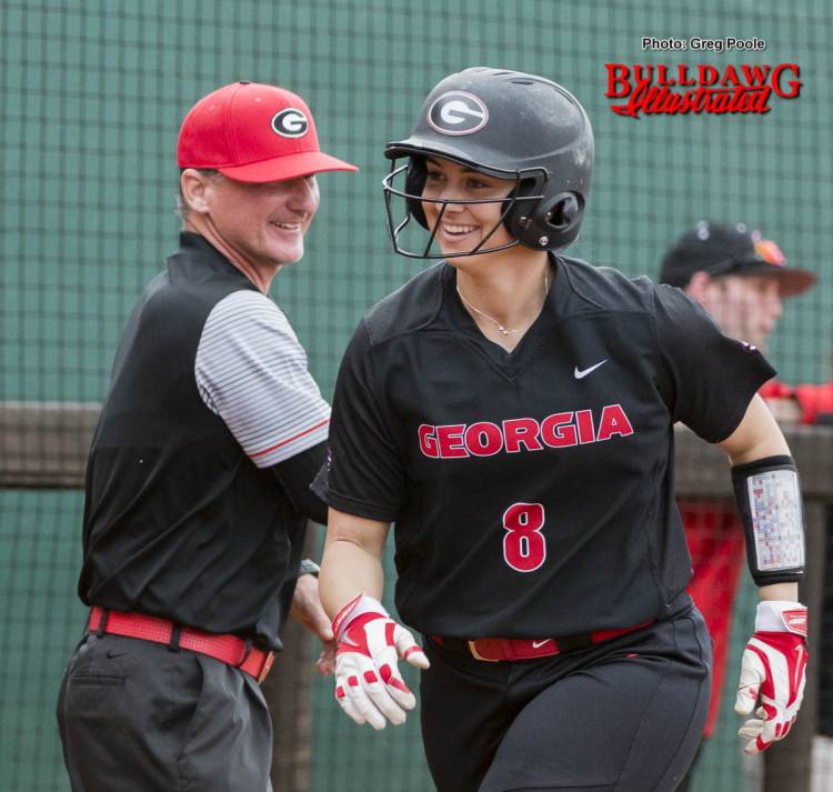 Alyssa DiCarlo heading for home after a homerun