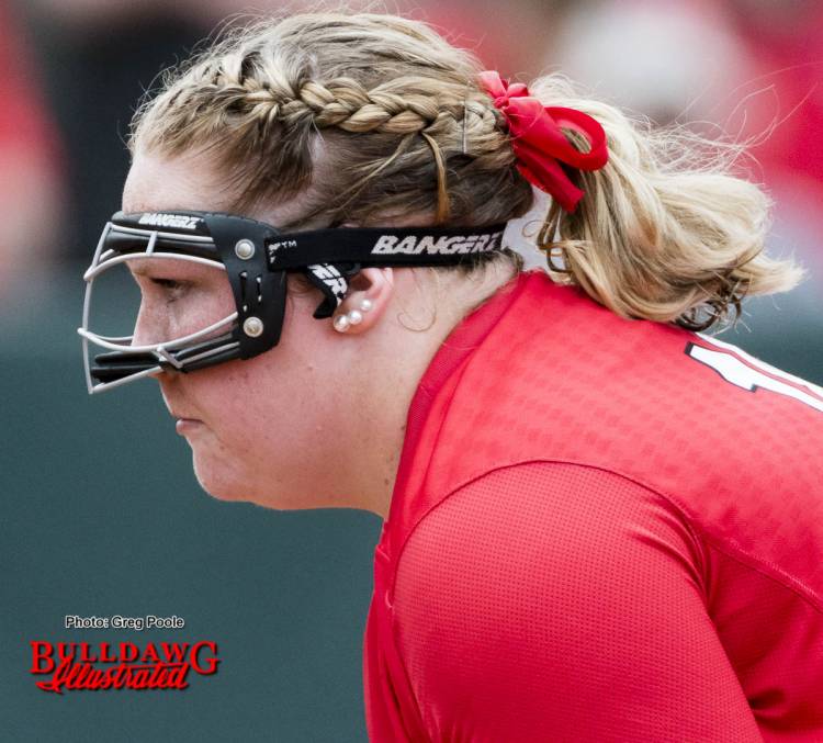 Brittany Gray concentrates on the pitch