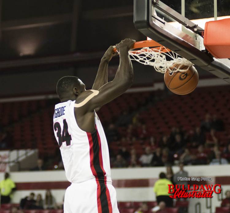 Derek Ogbeide with the 'slamma-jamma'