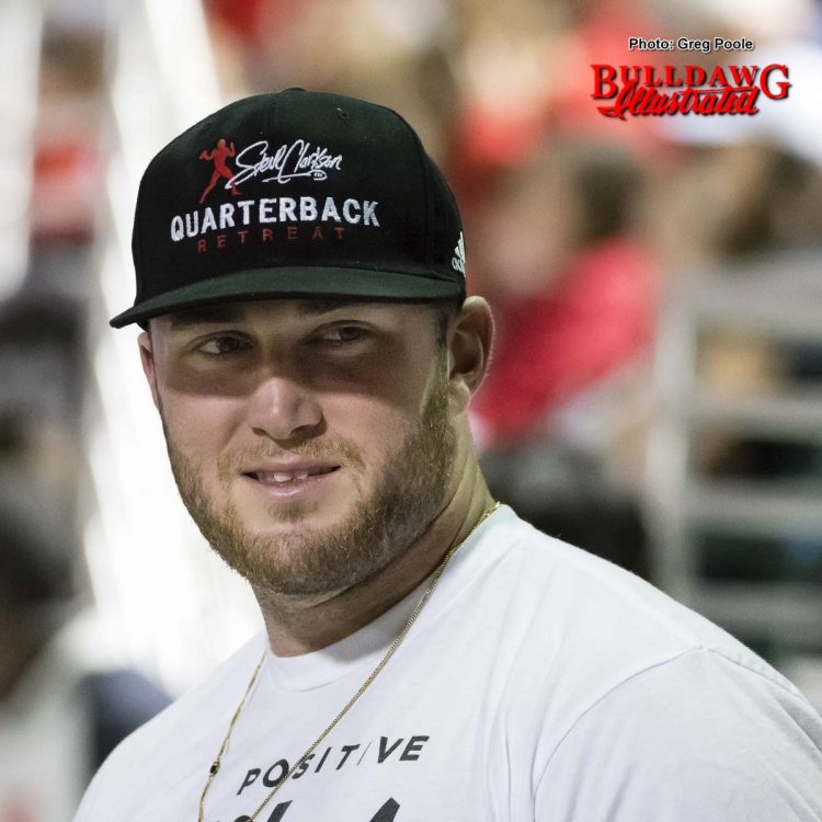 Isaac Nauta takes in the UGA vs. Auburn baseball game