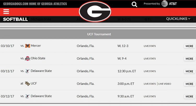 UCF Softball Tournament schedule