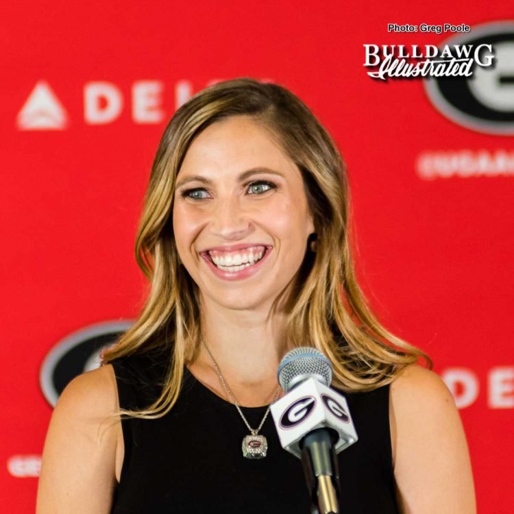 Courtney Kupets Carter meets Dawg nation