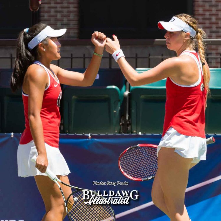 Marta Gonzalez (L) and Marianna Gould – Georgia vs. North Carolina State - May 14, 2017