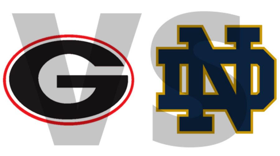 Georgia G vs Notre Dame ND 2017 edit by Bob Miller