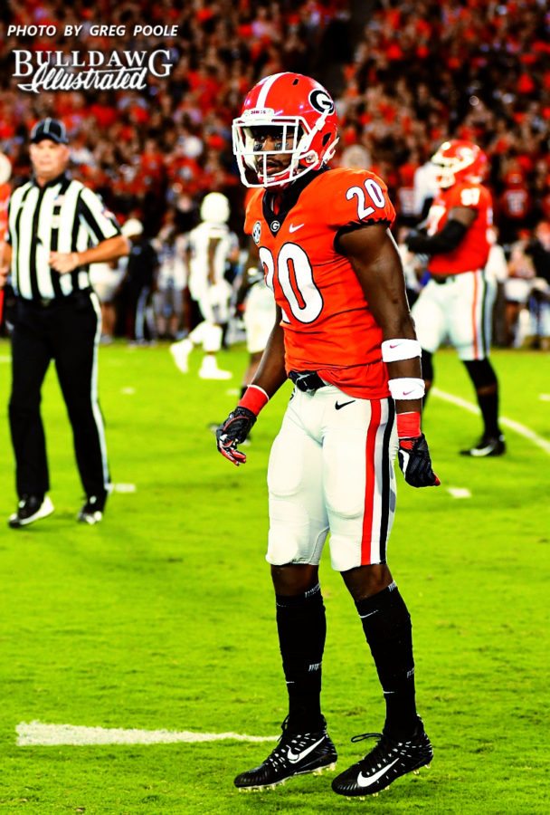 J.R. Reed (20) - UGA vs. Mississippi State -  Saturday, Sept. 23, 2017