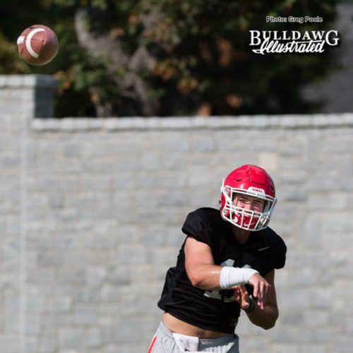 Jake Fromm - UGA football practice - Monday, Sept. 4, 2017