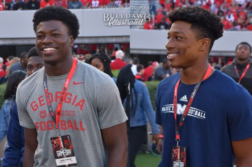 Azeez Ojulari (left) and younger brother BJ Ojulari (right)
