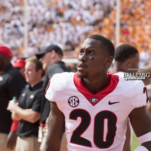 J.R. Reed (20) - UGA vs. Tennessee - Saturday, Sept. 30, 2017