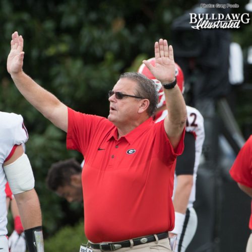 Sam Pittman - Georgia Offensive Line Coach - UGA vs. Vanderbilt - Saturday, October 7, 2017