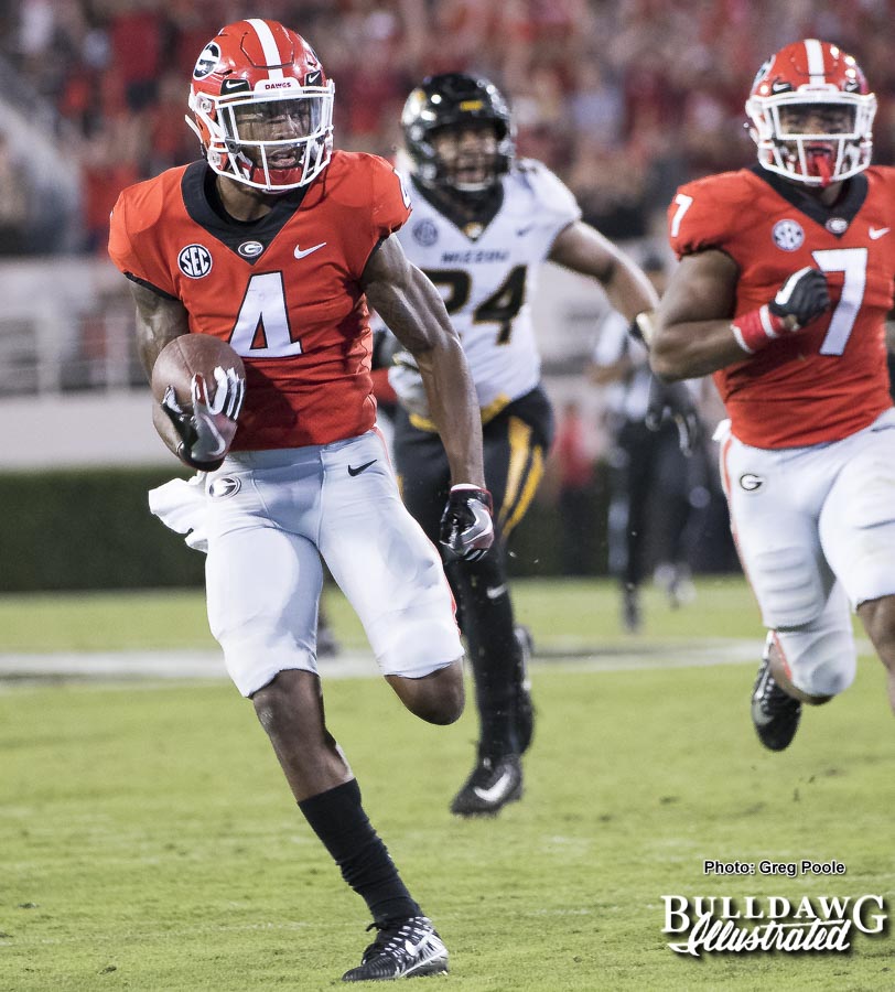 Mecole Hardman breaks away - Georgia vs. Missouri