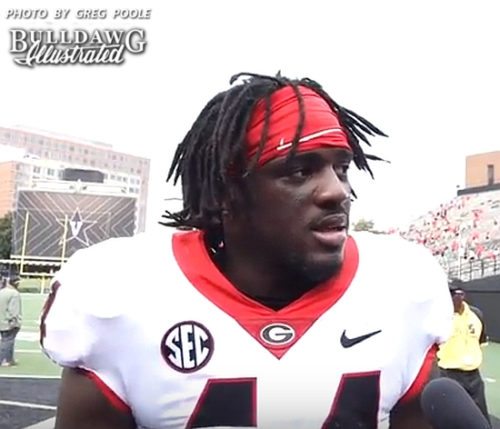 Juwan Taylor during his post-Vanderbilt  game interview 2017-Oct-07
