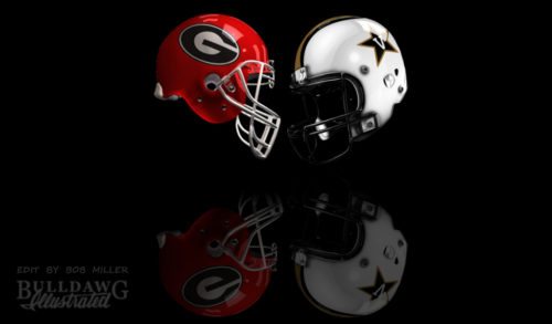 UGA vs. Vanderbilt helmet edit by Bob Miller
