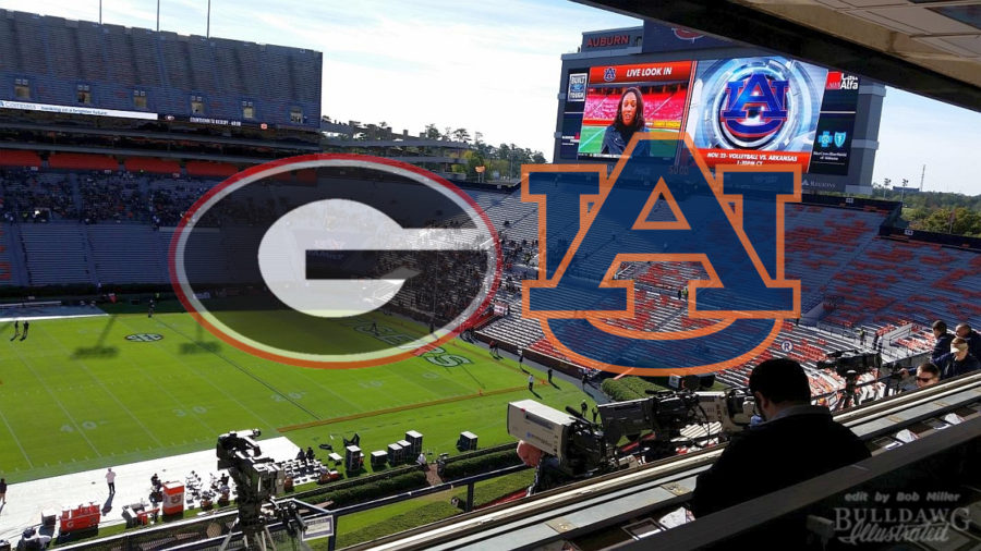 From the Press - Box Jordan Hare Stadium - Georgia-Auburn 2017 edit by Bob Miller