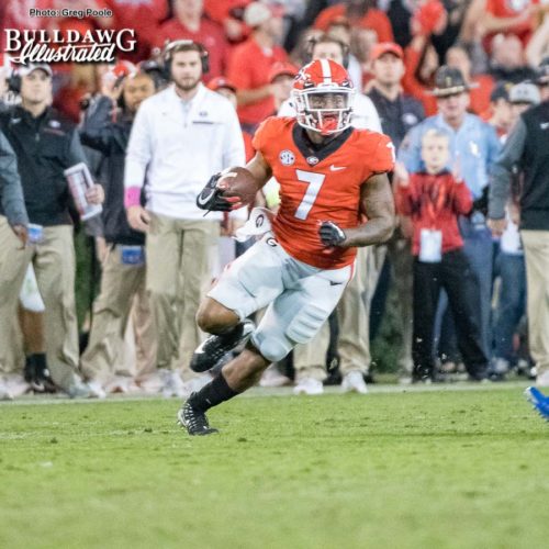 D'Andre Swift (7) - Georgia vs. Kentucky - Saturday, Nov. 18, 2017
