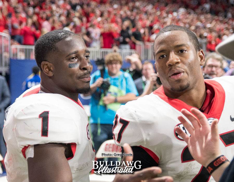 Sony Michel and Nick Chubb - SECCG 2017