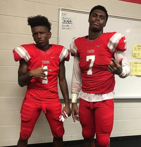 Braylen Weems (1) and Colby Wooden (7) - Class of 2019, Archer High School - (photo from Colby Wooden / Twitter)